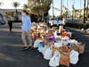 Donations from the event, organized by Former Congressman Harley Rouda, filled trucks nad 