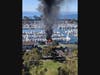 Column of smoke seen across Dana Point Thursday.