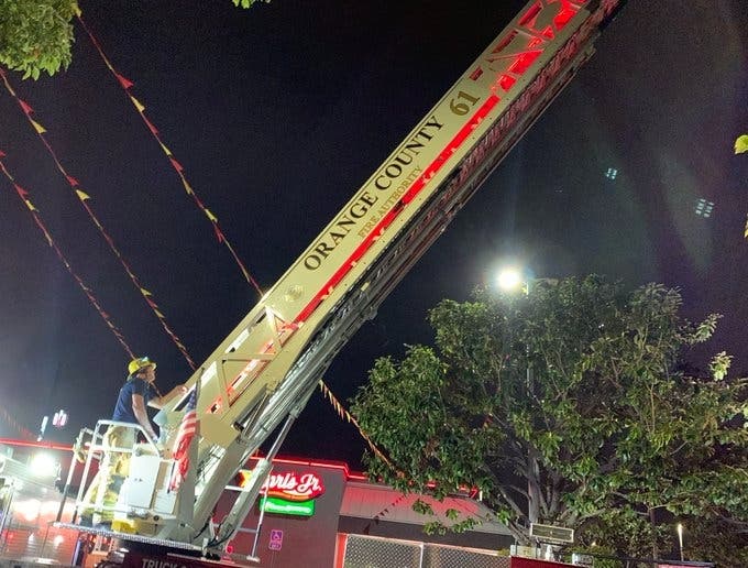 A Buena Park Carls Jr. restaurant ignited in a grease fire early Friday.