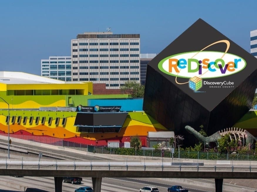 We're back and so excited to see you!

Get ready to ReDiscover the Discovery Cube Orange County this summer!

Doors open Friday, May 28 at 10:00 a.m.
To buy your tickets ahead of time, visit: store.discoverycube.org