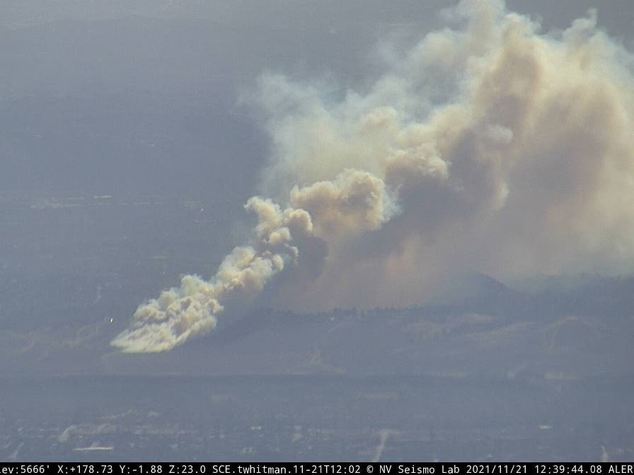 Smoke from the Arlanza fire could be smelled from Lake Forest, Irvine and Anaheim Hills in Orange County to Corona. 