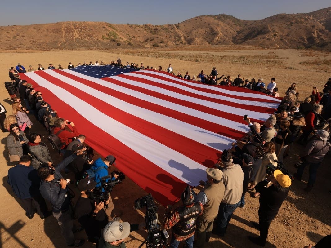 OC Veteran's Cemetery Groundbreaking, Flagpole Planting Ceremony.