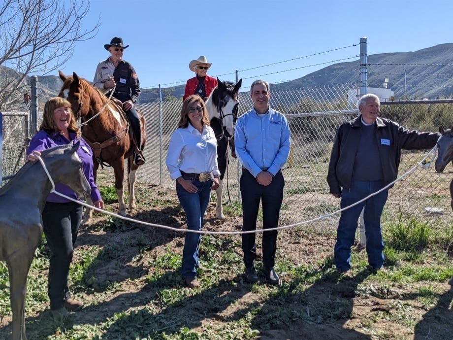 Nearly 60 area residents and horse-lovers showed up to celebrate the grand opening of the Temecula Valley Equestrian Trail's rope pulling.