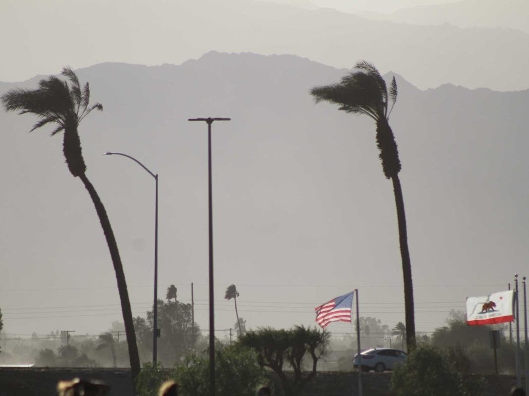 Know when you go, festival-goers. It's going to be cool and dusty out at the Coachella Festival of Music and Arts.