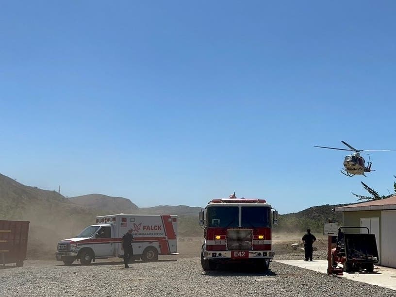 The call was received through text to 911, a service available in Orange County, according to the OCFA spokesperson.​