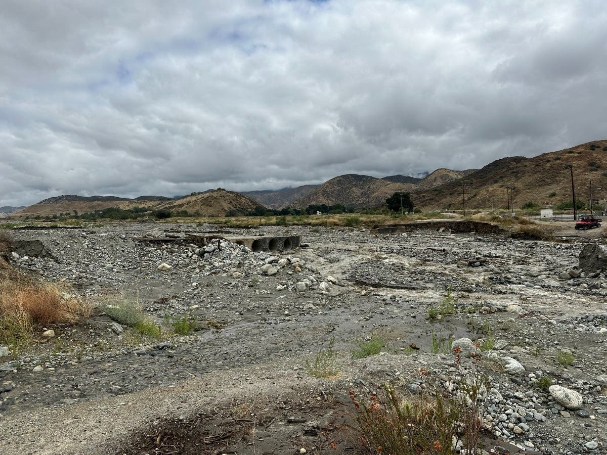 The Mias Canyon bridge is gone.
