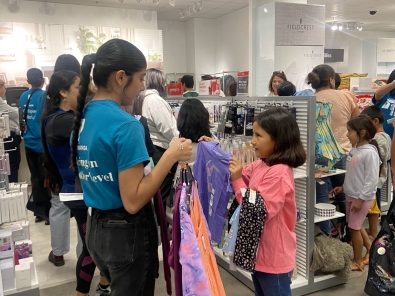 Southwest Riverside County kids shopped with volunteers for back-to-school clothes and accessories, thanks to multiple sponsors, including Pechanga.