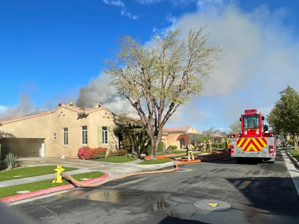 Calfire Riverside Quint La Quinta Family Displaced After Attic Catches Fire | Palm Desert, CA Patch