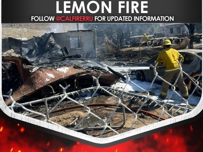 3 Structures Burn, Firefighter Hurt Amid Cabazon Blaze: 100% Contained ...