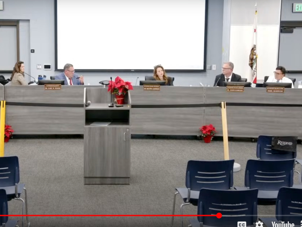 The TVUSD Governing Board met on Wednesday.