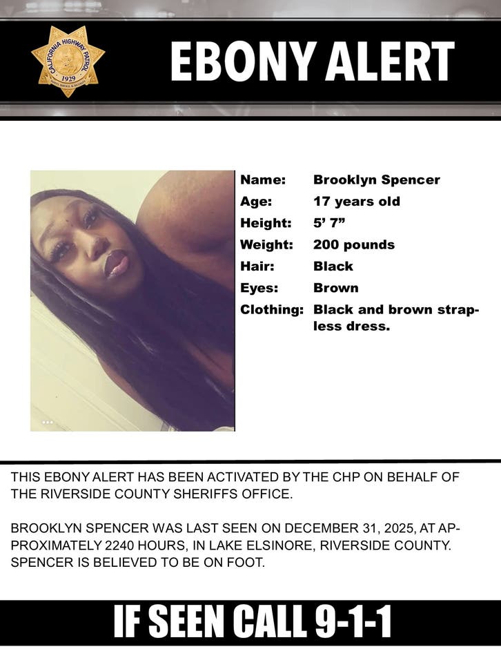 Missing RivCo Teen Prompts Ebony Alert: Have You Seen Brooklyn? | Lake ...