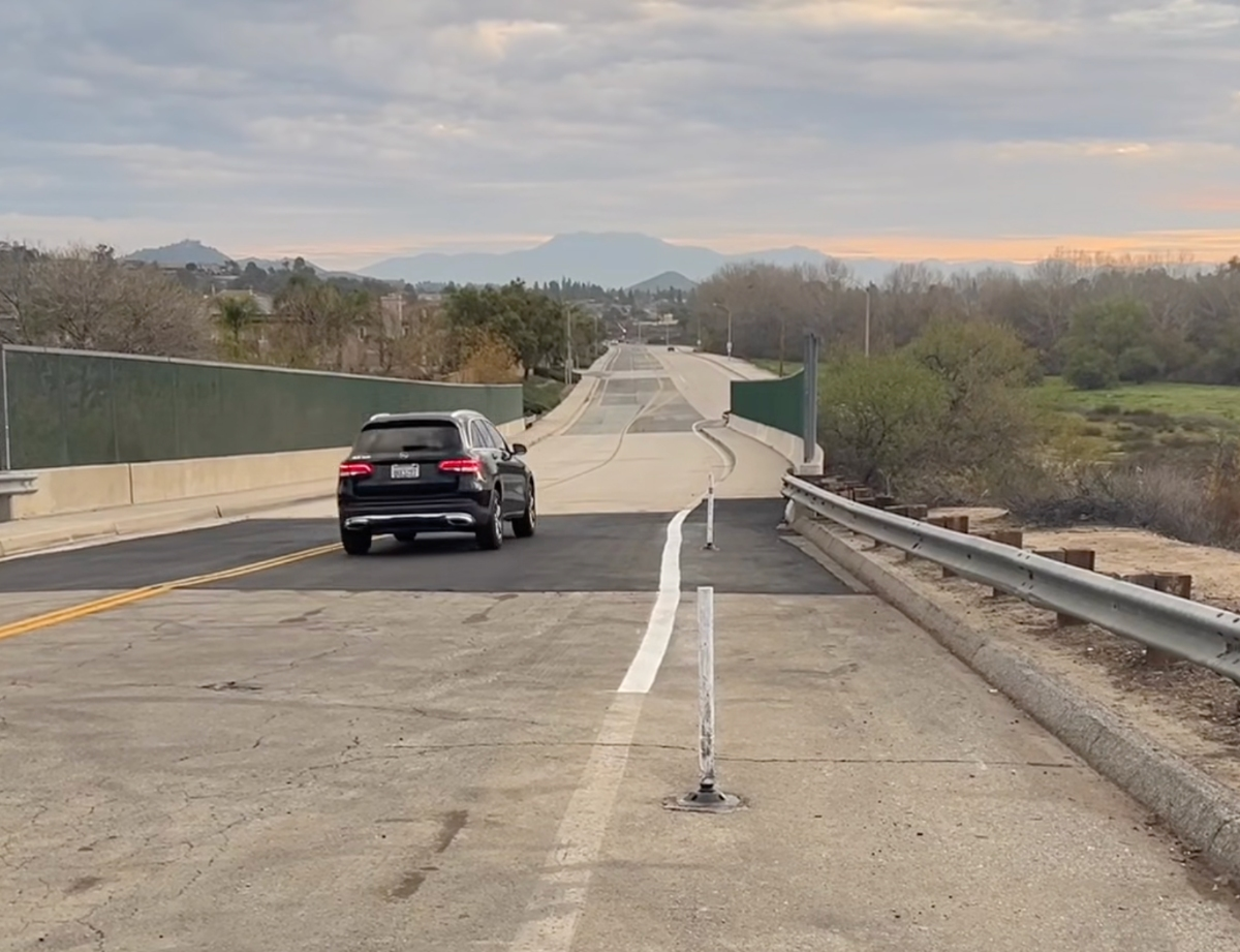 The bridge reopened Thursday morning to through traffic.