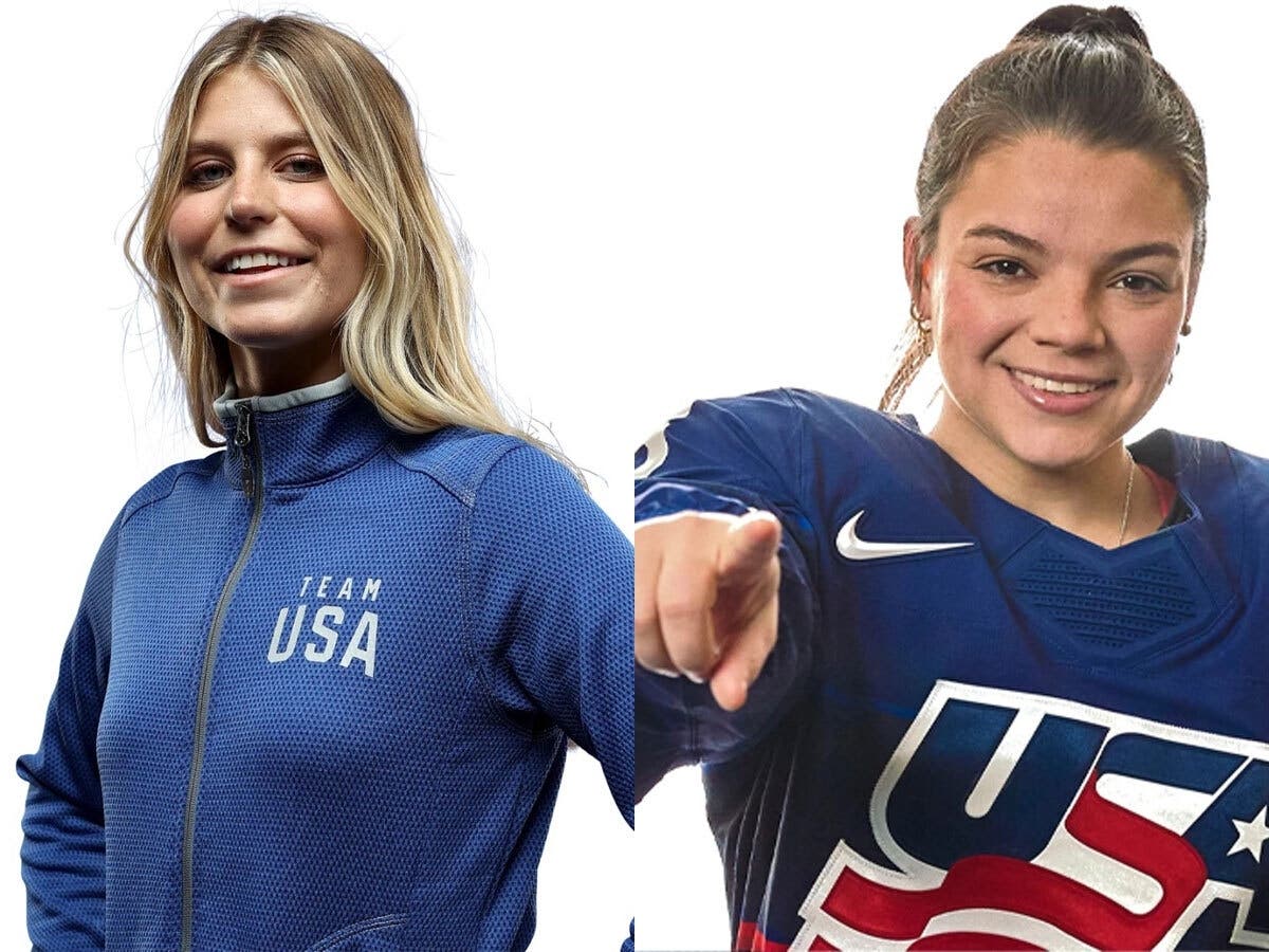 L. Maddie Mastro and Cayla Barnes, Team USA, head to the 2026 Milano Cortina Olympic Winter Games.