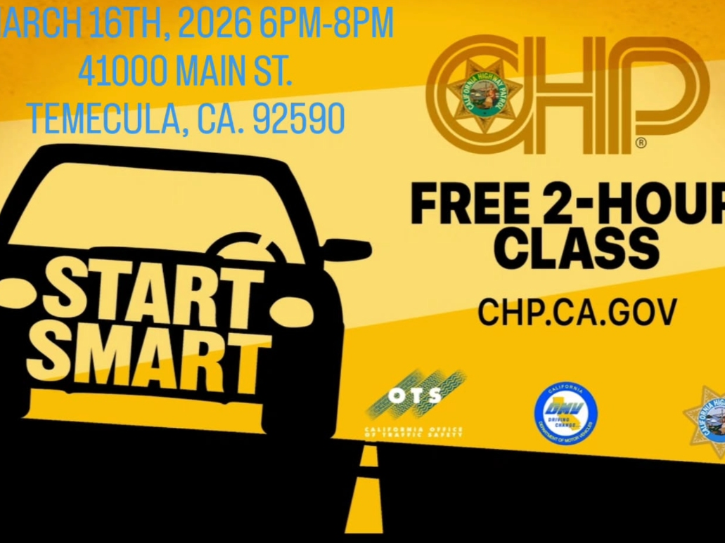 Start Smart is a California Highway Patrol officer-taught course in a classroom setting.