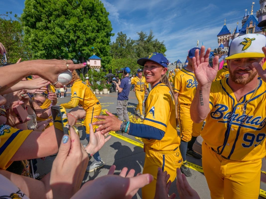 Temecula Valley High School graduate Kelsie Whitmore enjoyed the Disneyland day with her team, dancing and taking part in parades through the park in total Banana Ball style.