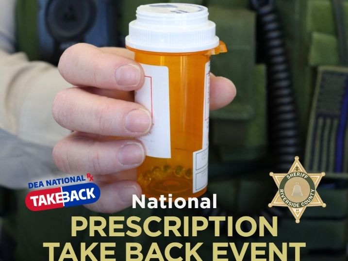 Prescription Drug Take-Back Day is Saturday, April 25 in Temecula.