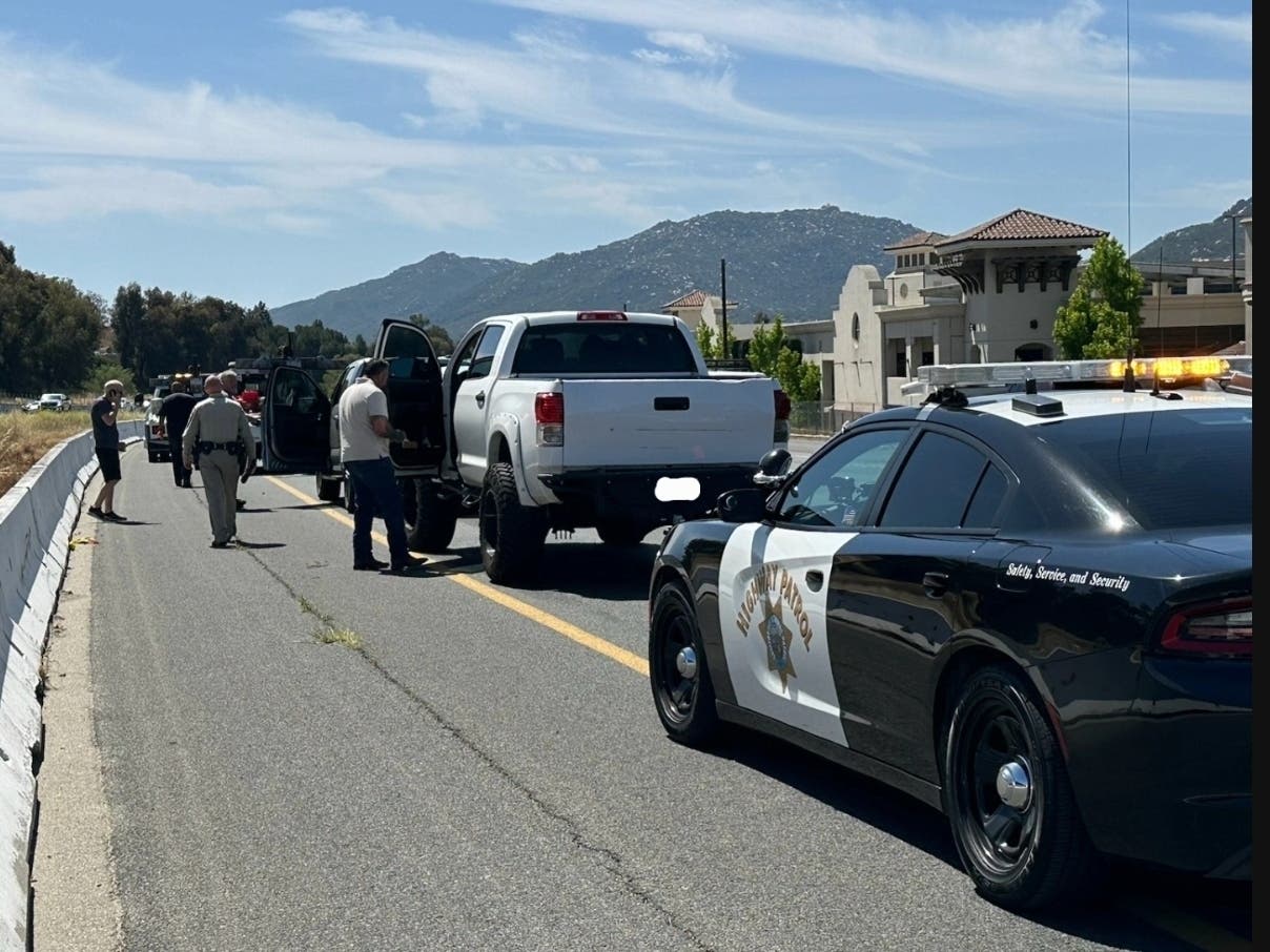Shortly before 12:30 p.m., a chain reaction collision occurred between several vehicles heading southbound on I-15, CHP officers said.