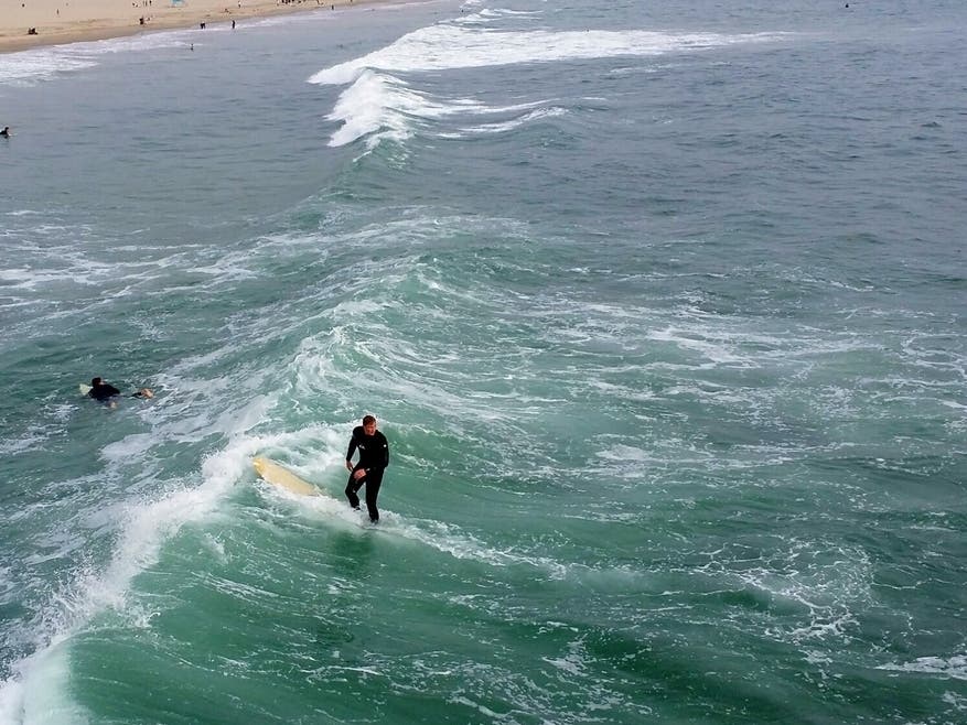 A south swell and strong rip current led to this beach hazards statement from the National Weather Service.