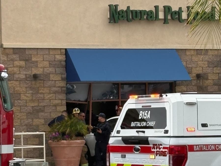 Cal Fire/Riverside County Fire Department arrived at the scene near the Shamrock Irish Pub in the Albertson's Shopping Center.