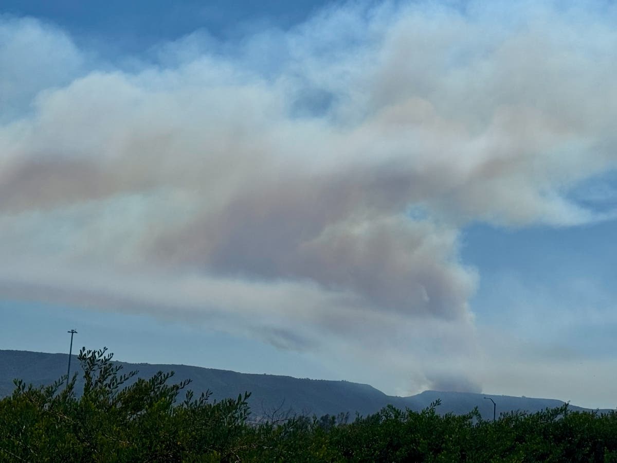 Day one of the Volcano Fire near Murrieta.