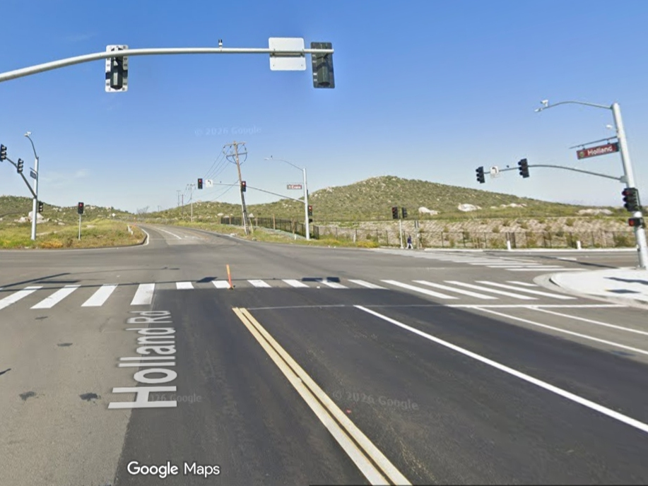 Evans Road and Holland Avenue in Menifee.