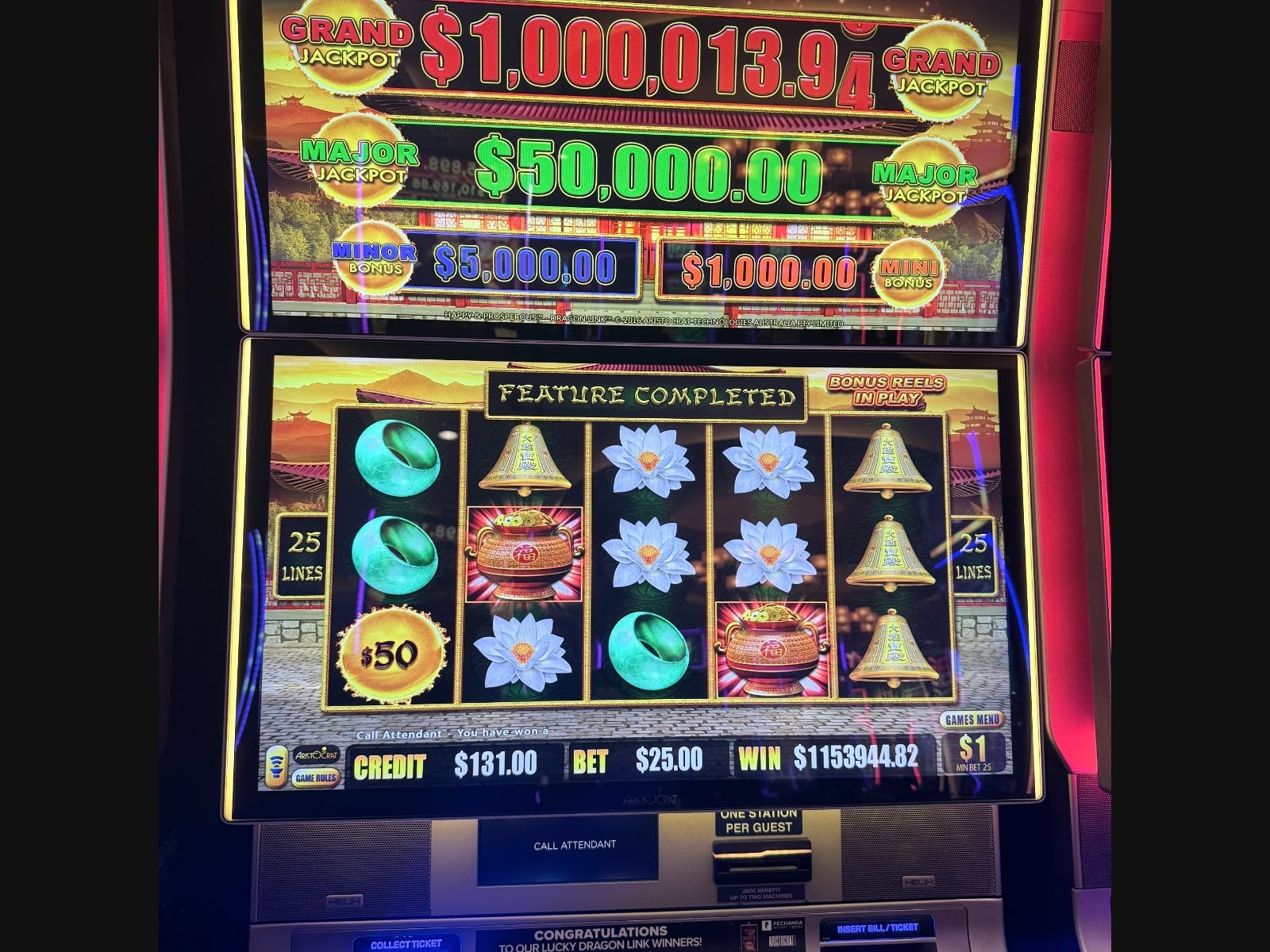 San Diego County woman wins a $1,153,944.82 Thursday, October 1 at Pechanga Resort Casino.