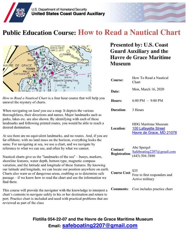 Mar 16 how to read a nautical chart havre de grace md patch