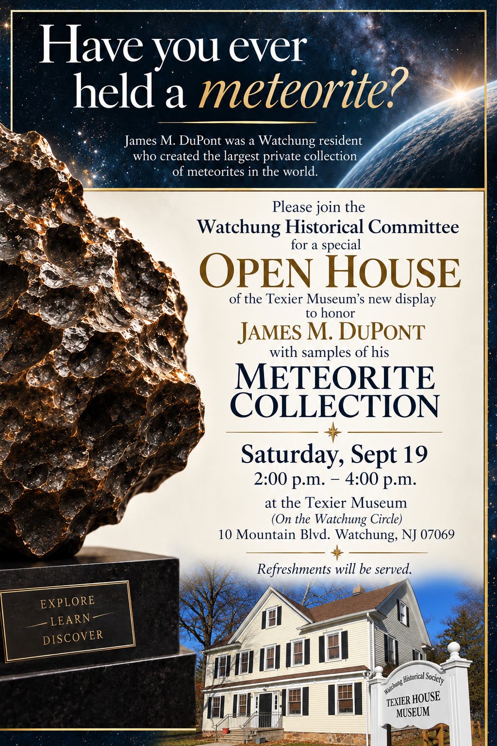 Open House: James M. DuPont Meteorite Collection