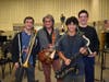 Vasili Malamis, Jim Peterik, Julian Dominguez, and Matthew Markwald rehearse at York High School ahead of ECPA presents "An Intimate Evening with Jim Peterik".
