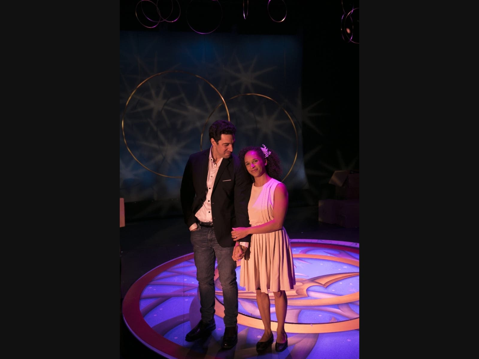 Jared and Kira Troilo during a performance of The Last Five Years