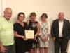 The Tri-Town Council received this year's YMCA award for Youth Development for the great work they do in Boxford, Topsfield and Middleton and the Masconomet School District. Receiving the award were Beth Whalley and Gretchen Rehak.