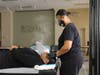 LISA Artists (service providers) gave facials and massages for hospital staff at Mount Sinai in Chicago on June 17, the launch of the LISA for Essential Workers program.