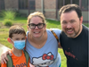 A Lions Park School family celebrates the first day of the year.
