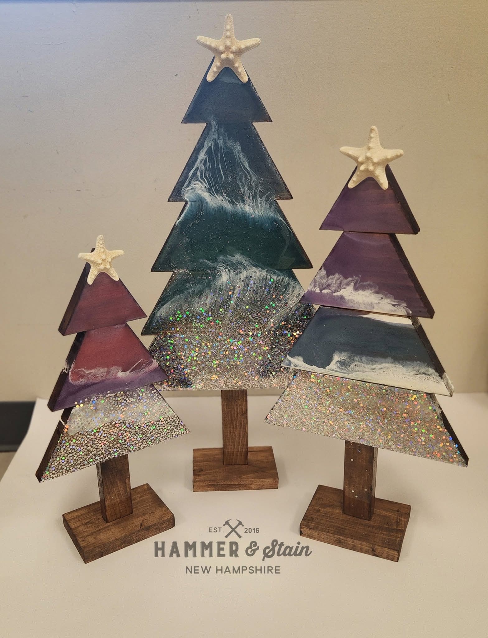 SPECIAL Resin Art Ocean Wave – Shapes and TREES