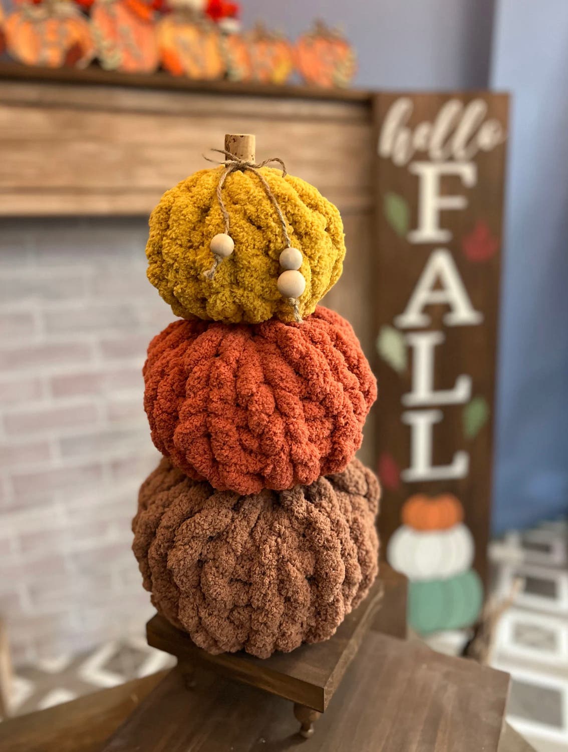 Cozy Knit Pumpkin Trio Workshop