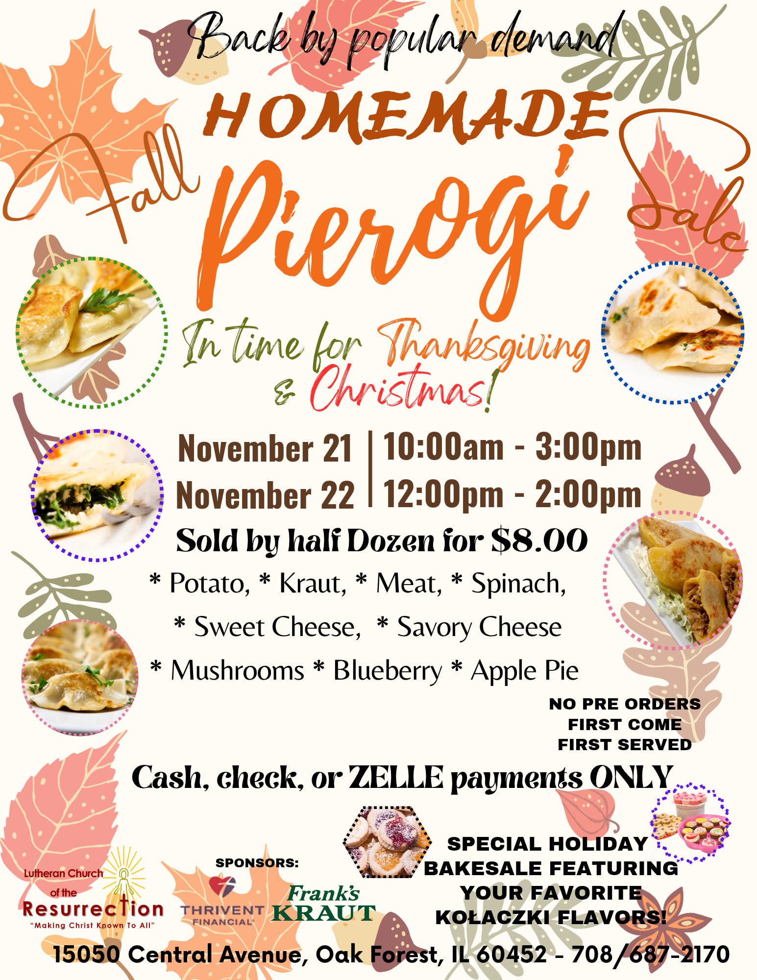 Fall homemade pierogi sale