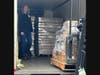 During HRN’s Poultry to Pantries Delivery Day, Melissa Luken of Loaves & Fishes oversees the loading of three pallets of frozen chicken (six thousand lbs. the equivalent of 12,000 servings) to be distributed to food challenged families. 