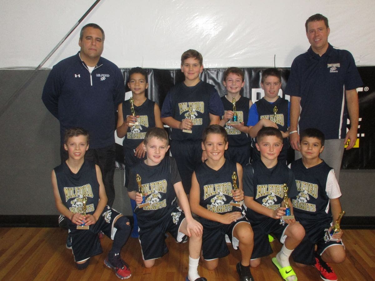 Milford Boys 4th Grade Knights Take CT Holiday Basketball Championship