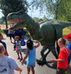 Frankie the T-Rex will make an appearance from 11:30 a.m. until 12:30 p.m.