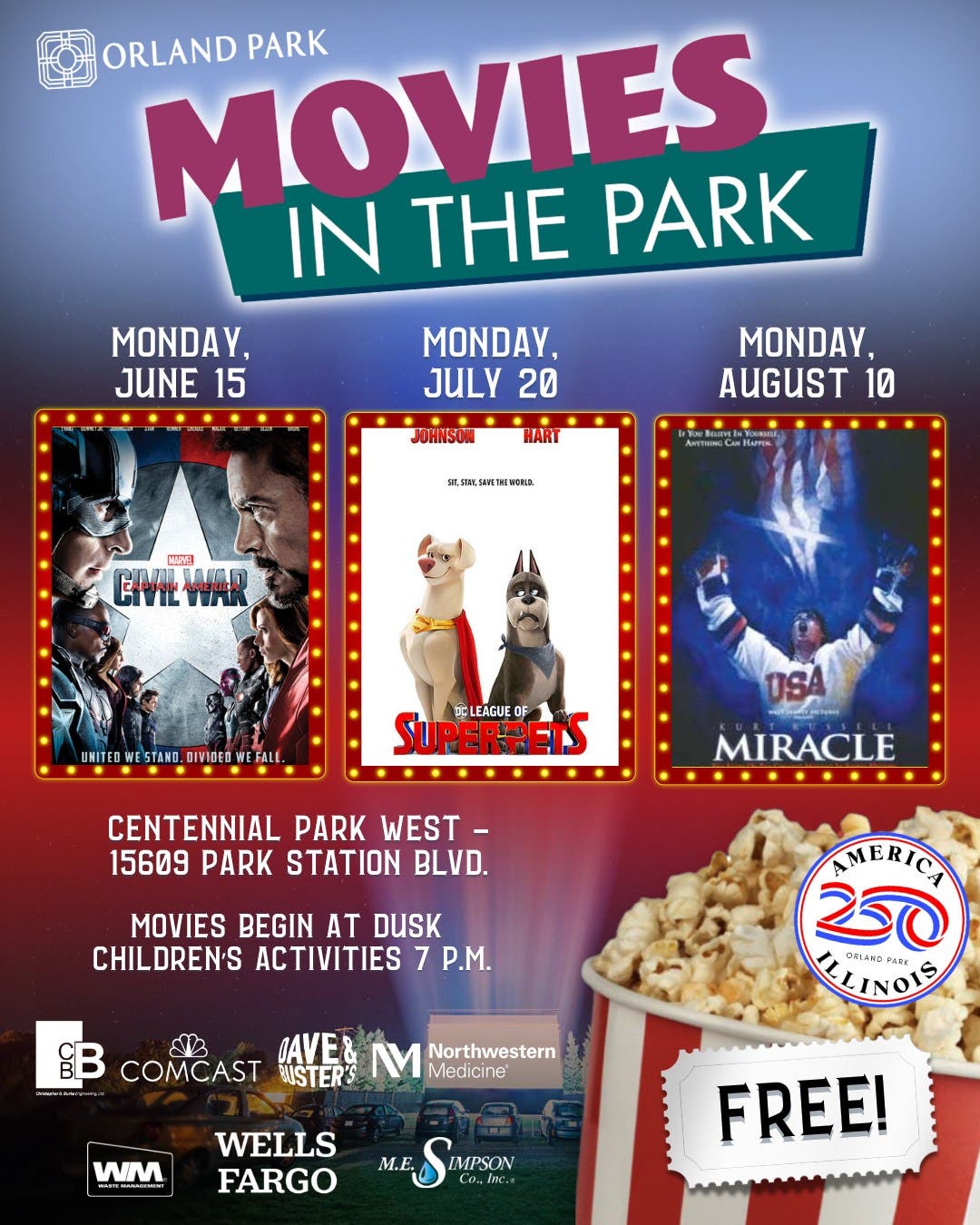 Movies in the Park - Captain America: Civil War