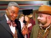 AN ACTOR FINDS SOME LUCK!: DARRYL MAXIMILIAN ROBINSON as THE CHAIRMAN MR. WILLIAM CARTWRIGHT & THE MAYOR THOMAS SAPSEA encourages musical theatre vet ADAM HOAK as the under-rated actor and playwright BAZZARD / MR. PHILLIP BAX to perform "NEVER THE LUCK."