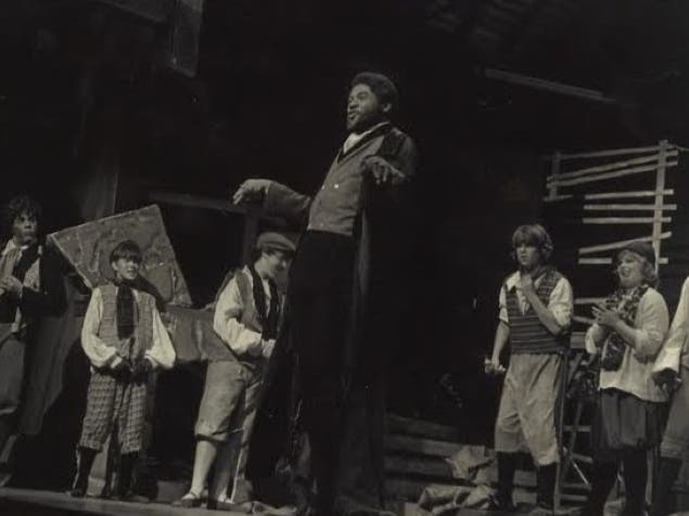 AN AWARD-WINNING STAGE VILLAIN: ESC Chicago Founder Darryl Maximilian Robinson is winner of the 1981 Fort Wayne News-Sentinel Reviewer's Recognition Award for Outstanding Thespian of the Season for his portrayal of Fagin in "Oliver!" & Others at The EHP.
