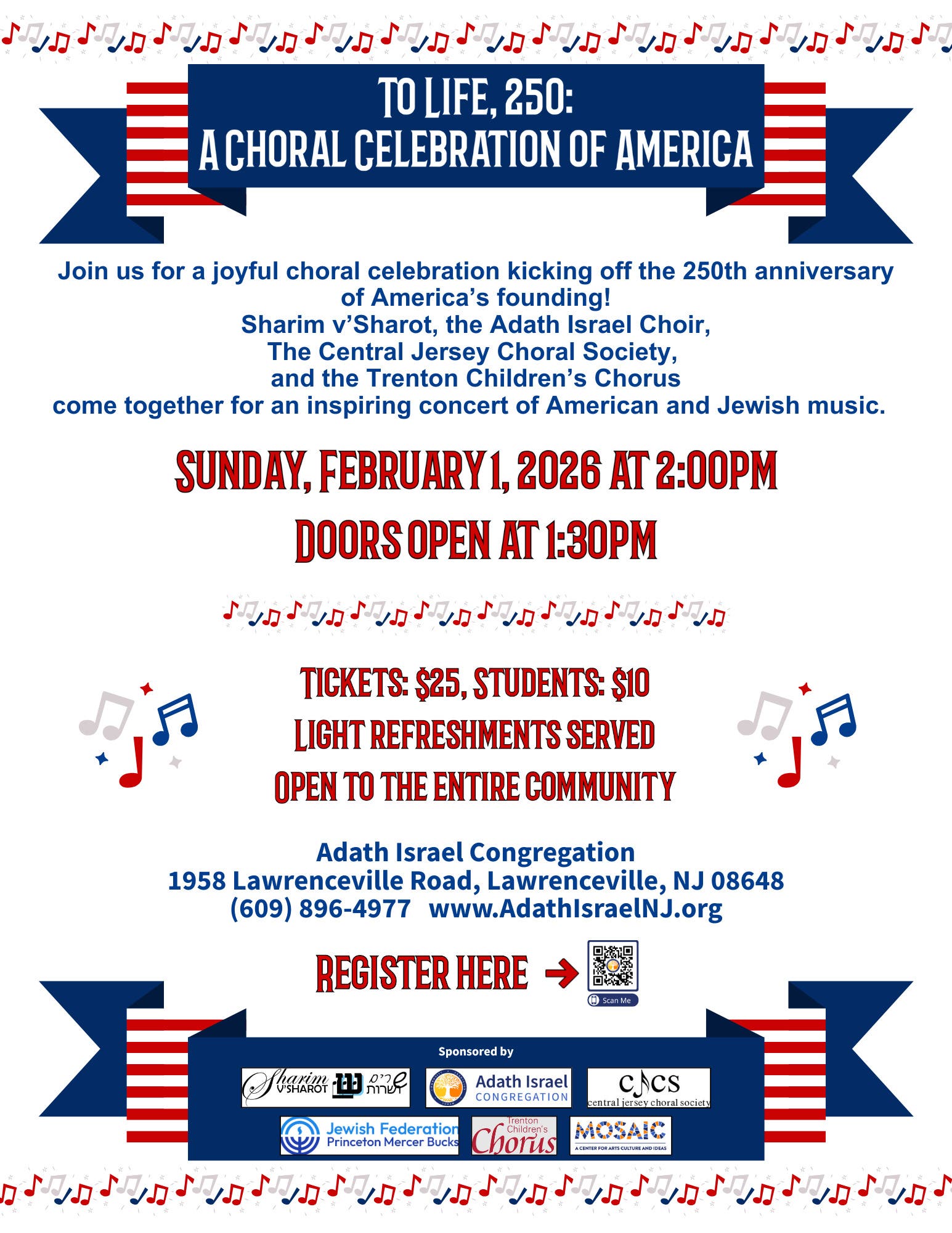 To Life, 250: A Choral Celebration of America