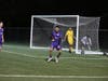 Roberto Gonzalez celebrates his penalty kick goal, which increased San Ramon FC's lead to 4-2, late in the match.
