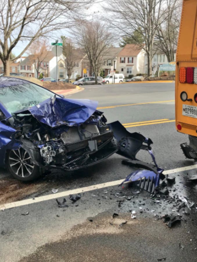 Car Slams Into School Bus In Germantown: Police (PHOTOS) | Germantown ...
