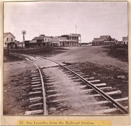 San Leandro Plaza, about 1865