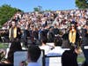 Senior student conductors James Seaman and Katherine Proscia led the Wantagh High School band.