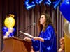 Eighth grader Erin Alvarez shared her Dr. Seuss inspired speech as she wished her peers the best of luck in high school.