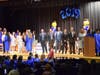 Wisdom Lane eighth graders were presented on stage and were congratulated.