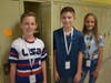 Berner Middle School sixth graders, from left, Thomas Lomonaco, Dante Cunha and Juliana Muscara were assigned their first lockers. 